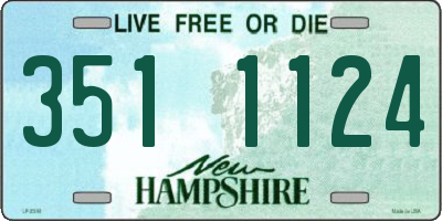 NH license plate 3511124