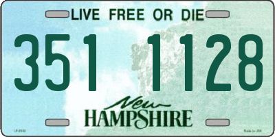 NH license plate 3511128