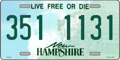 NH license plate 3511131