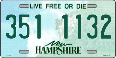 NH license plate 3511132