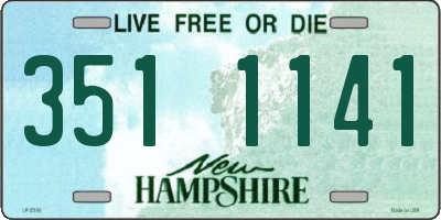 NH license plate 3511141