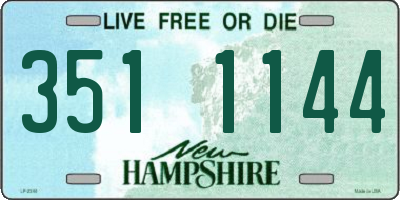 NH license plate 3511144