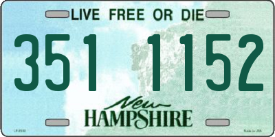 NH license plate 3511152