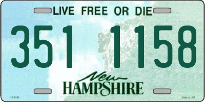 NH license plate 3511158
