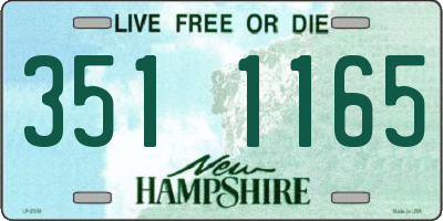 NH license plate 3511165