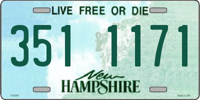 NH license plate 3511171