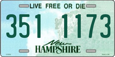 NH license plate 3511173