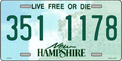 NH license plate 3511178