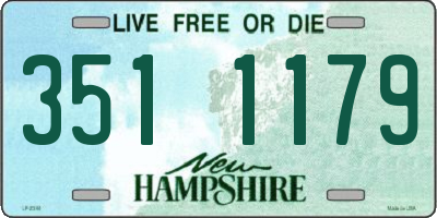 NH license plate 3511179
