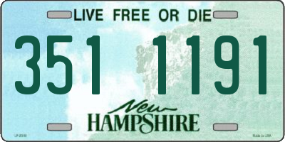 NH license plate 3511191
