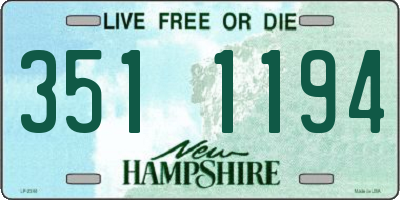 NH license plate 3511194