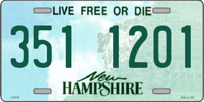NH license plate 3511201