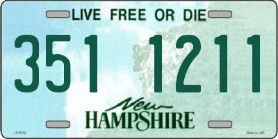 NH license plate 3511211