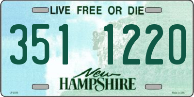 NH license plate 3511220