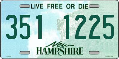 NH license plate 3511225