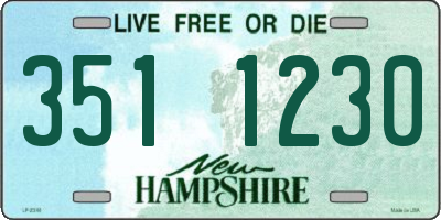 NH license plate 3511230
