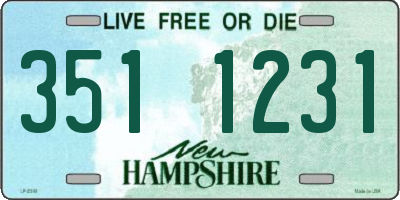 NH license plate 3511231