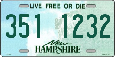 NH license plate 3511232