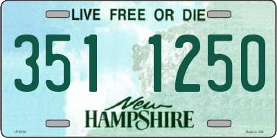 NH license plate 3511250