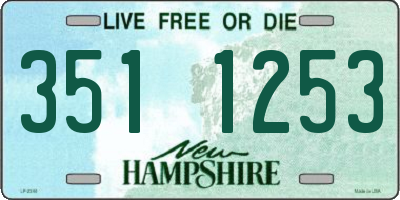 NH license plate 3511253