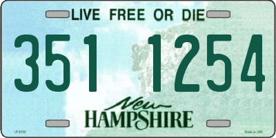 NH license plate 3511254