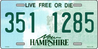 NH license plate 3511285