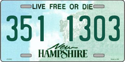 NH license plate 3511303
