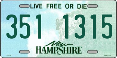 NH license plate 3511315