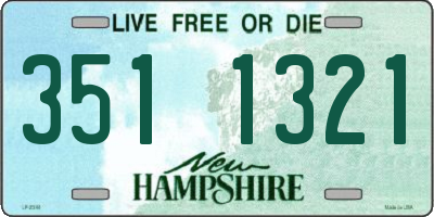 NH license plate 3511321