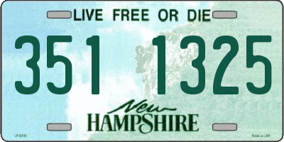 NH license plate 3511325