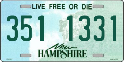 NH license plate 3511331