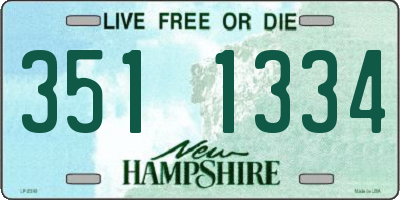 NH license plate 3511334