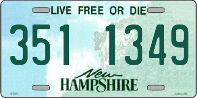 NH license plate 3511349