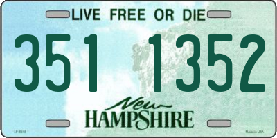 NH license plate 3511352