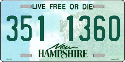 NH license plate 3511360