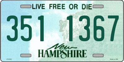 NH license plate 3511367