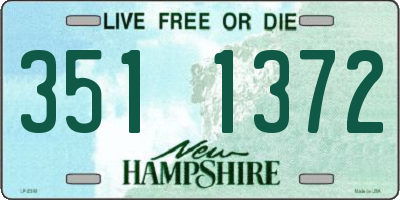 NH license plate 3511372