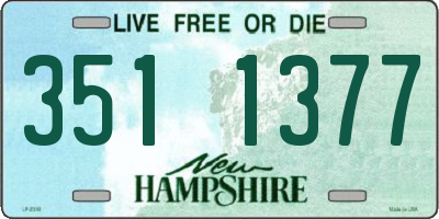 NH license plate 3511377