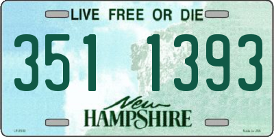 NH license plate 3511393