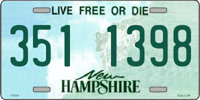 NH license plate 3511398