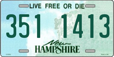 NH license plate 3511413
