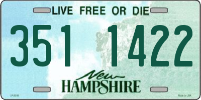 NH license plate 3511422