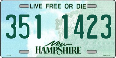 NH license plate 3511423