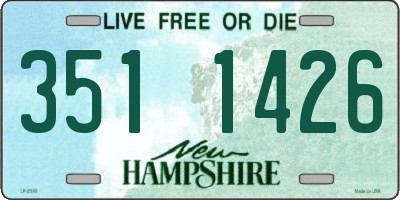 NH license plate 3511426