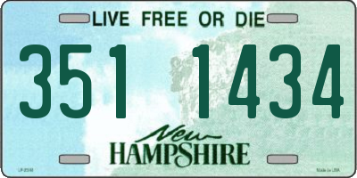 NH license plate 3511434
