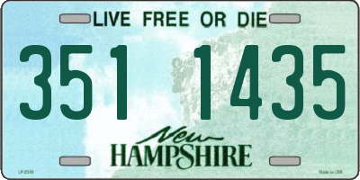 NH license plate 3511435