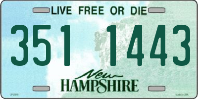 NH license plate 3511443