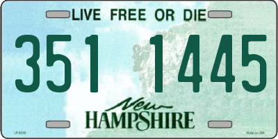 NH license plate 3511445