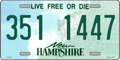 NH license plate 3511447