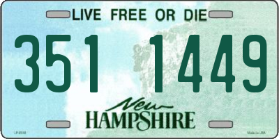 NH license plate 3511449